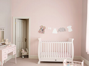 Soft pink and cream nursery project
